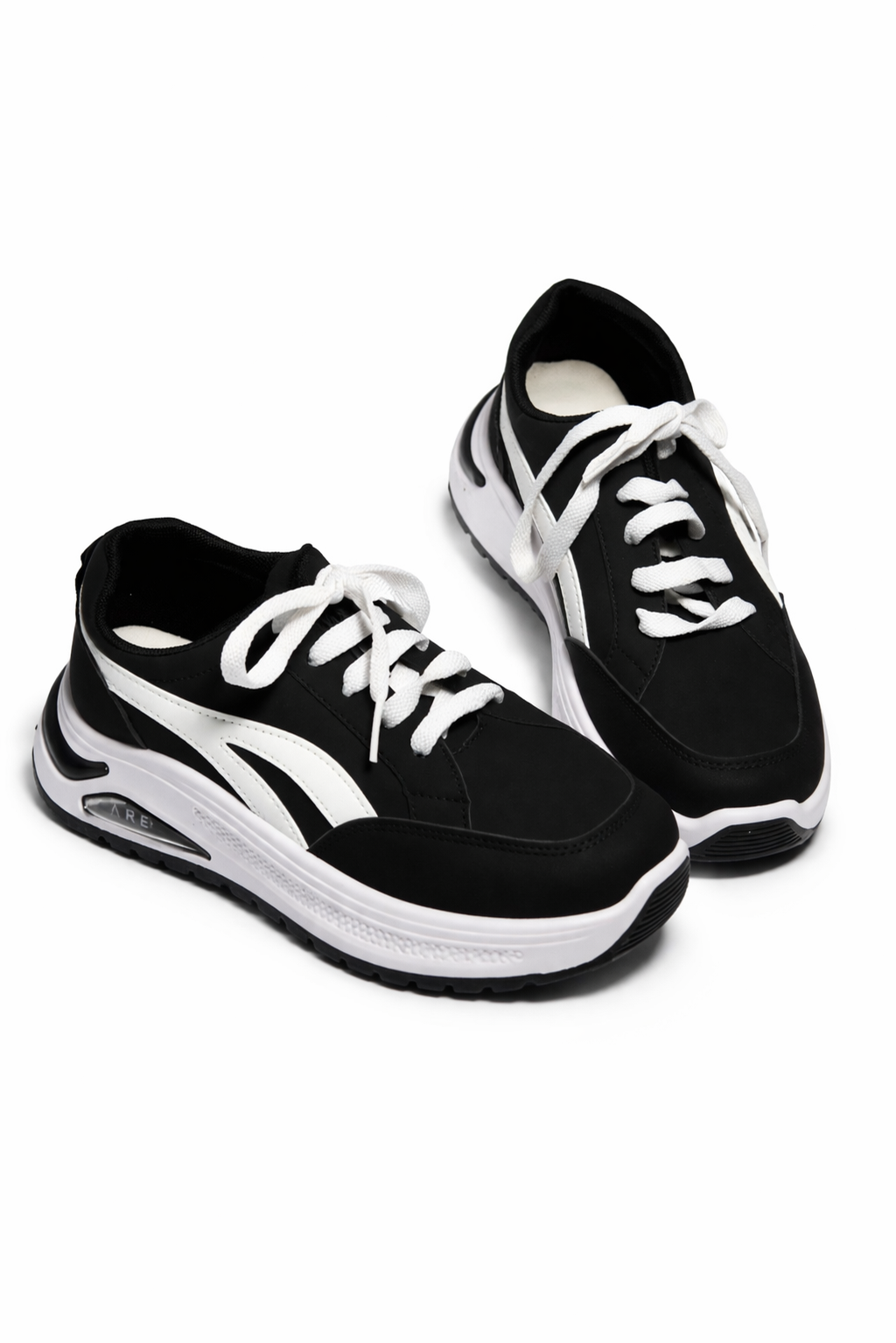 Black Air-Cushion Sneakers
