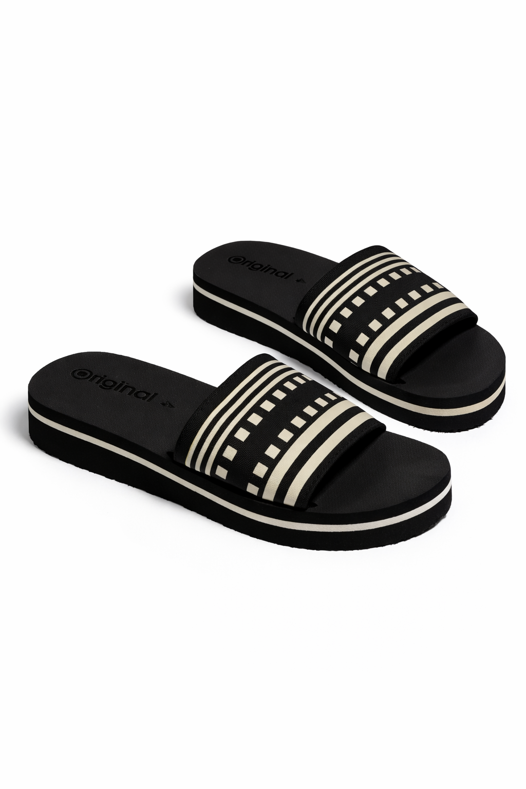 Black Platform Slides