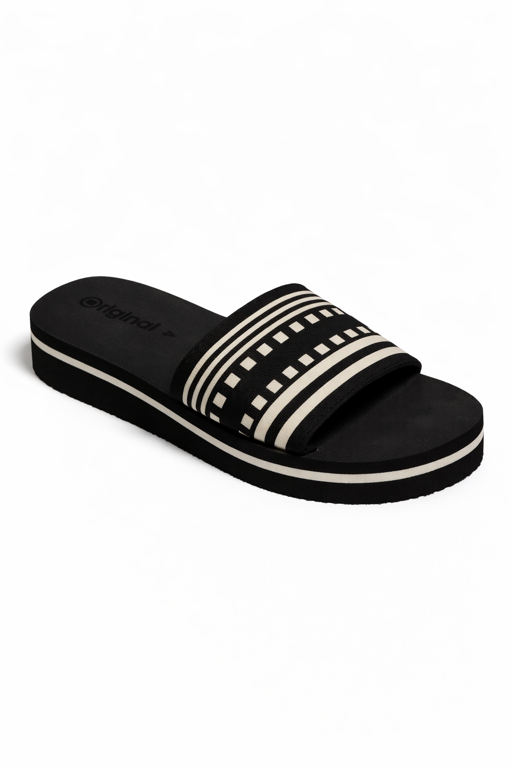 Black Platform Slides