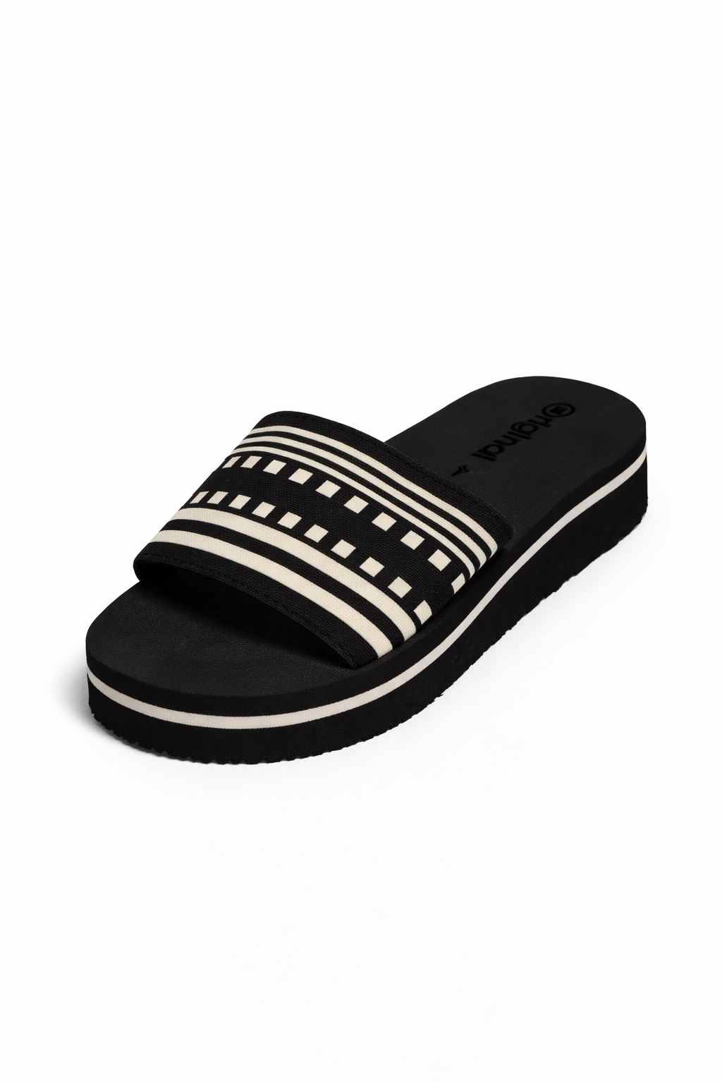 Black Platform Slides