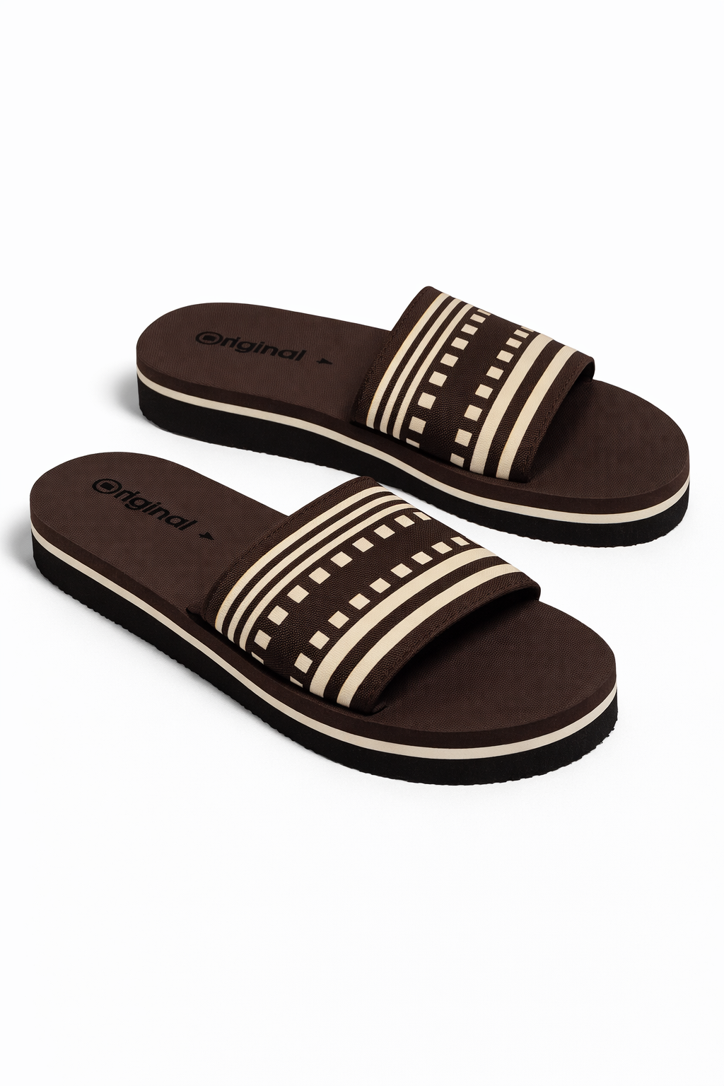 Brown platform slides